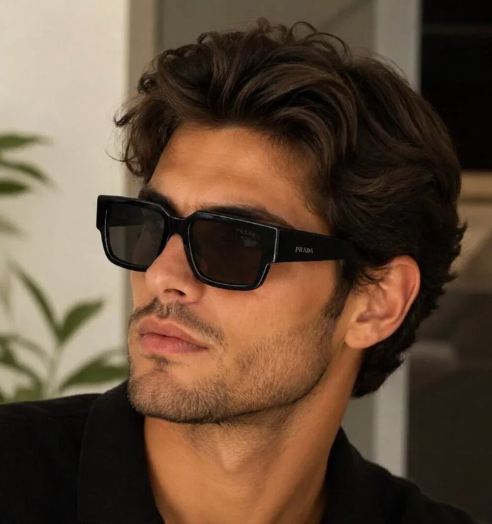 NEW Prada PR B17S 16K08Z Sunglasses in Black $548